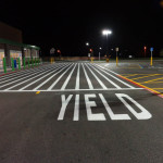 Crosswalk and Yield Parking Lot Restripe