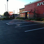 KFC Restaurant Sealcoat and Stripe